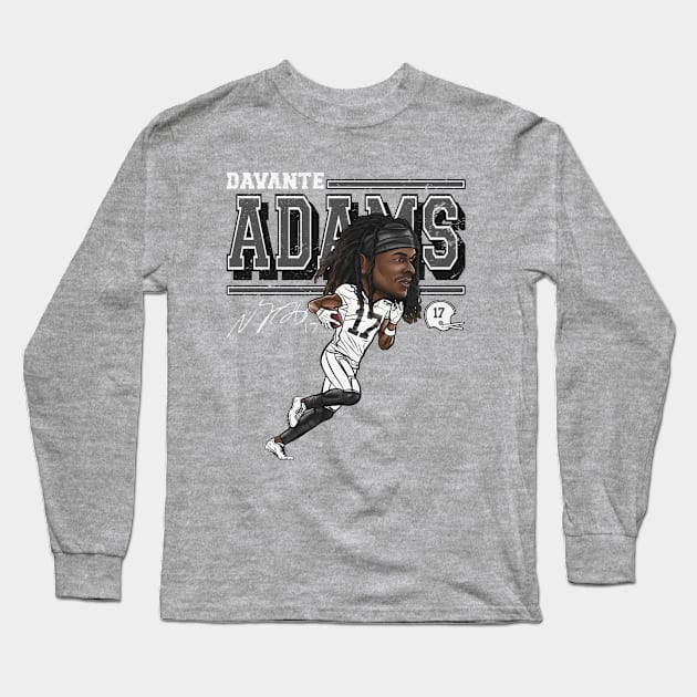 Davante Adams Las Vegas Cartoon Long Sleeve T-Shirt by MASTER_SHAOLIN